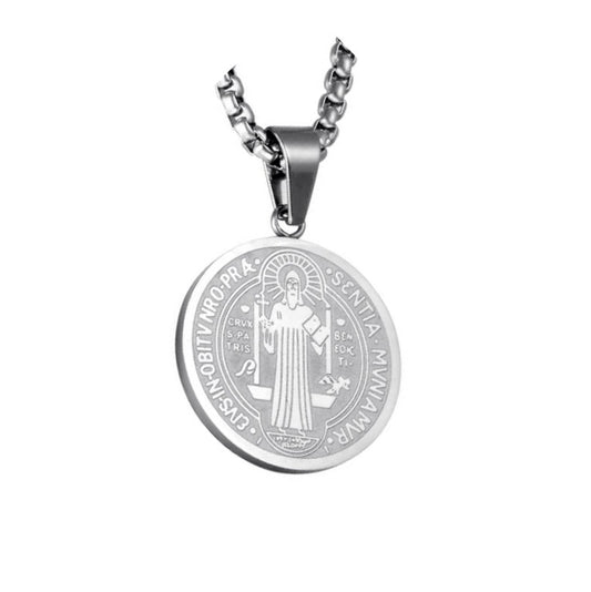 Pendentif Saint Benoît avec Chaîne