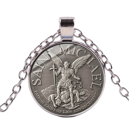 Pendentif Saint Michel avec Chaîne